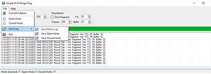 Ping Range of IP