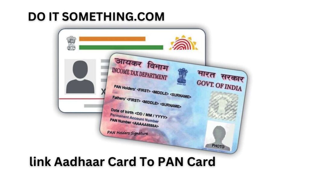 link Aadhaar Card To PAN Card