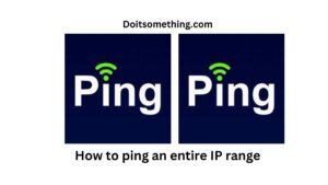 How to ping an entire IP range