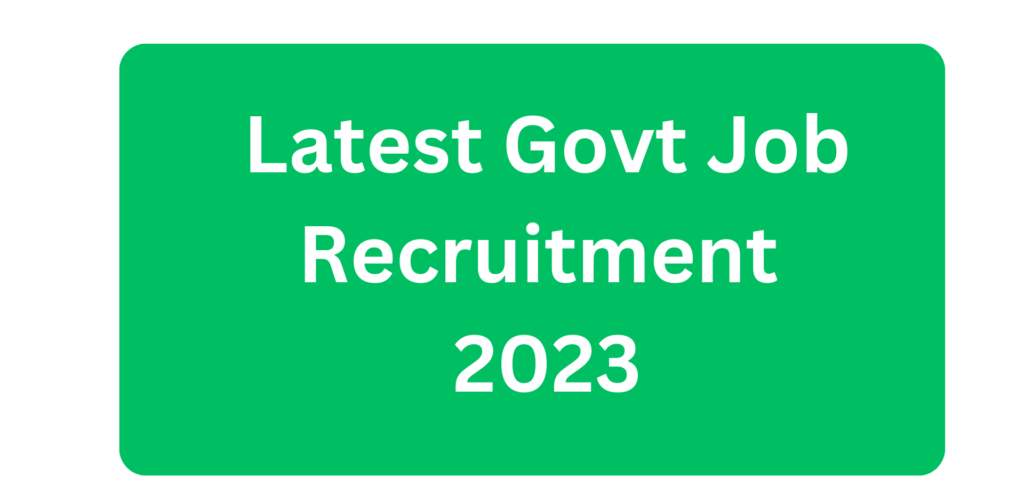 New Government Jobs Vacancy