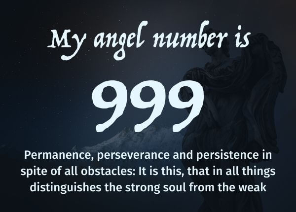 Angel Number 999 