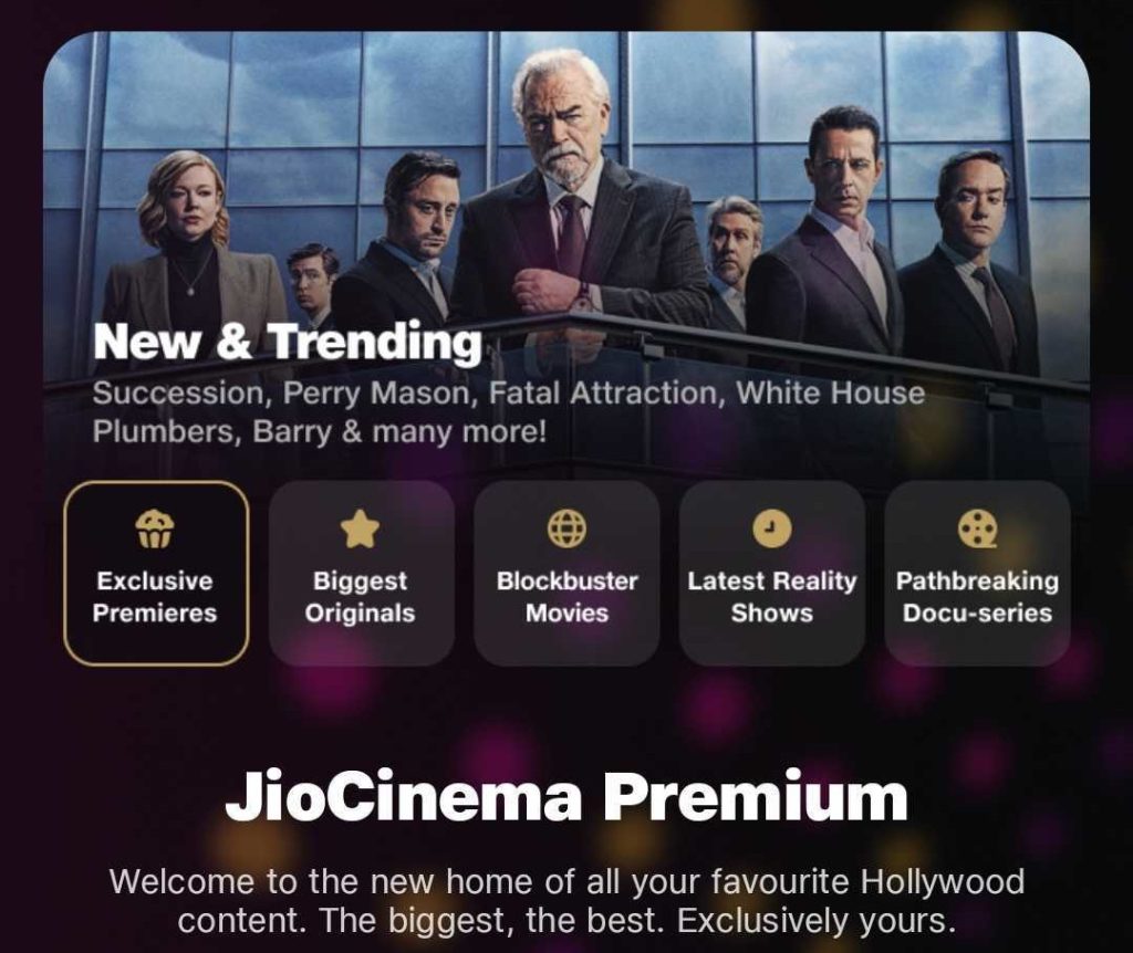 Free JioCinema Premium Subscription