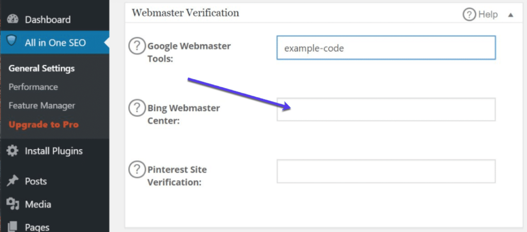 Set Up Webmaster Tools Verification