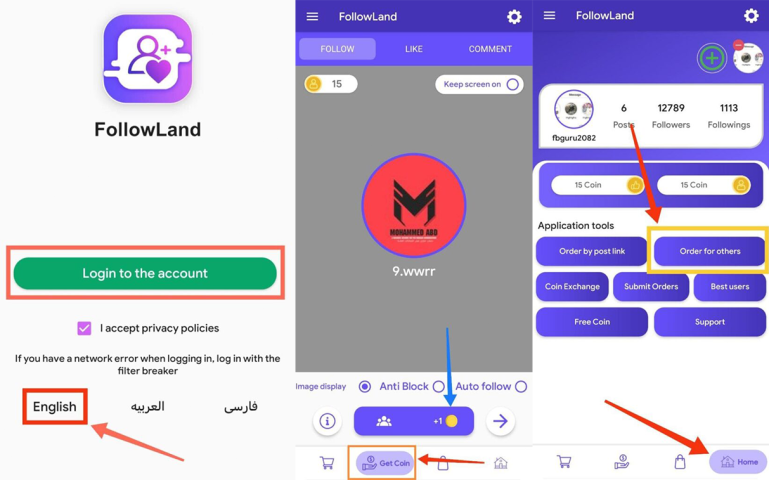 Followland App Features