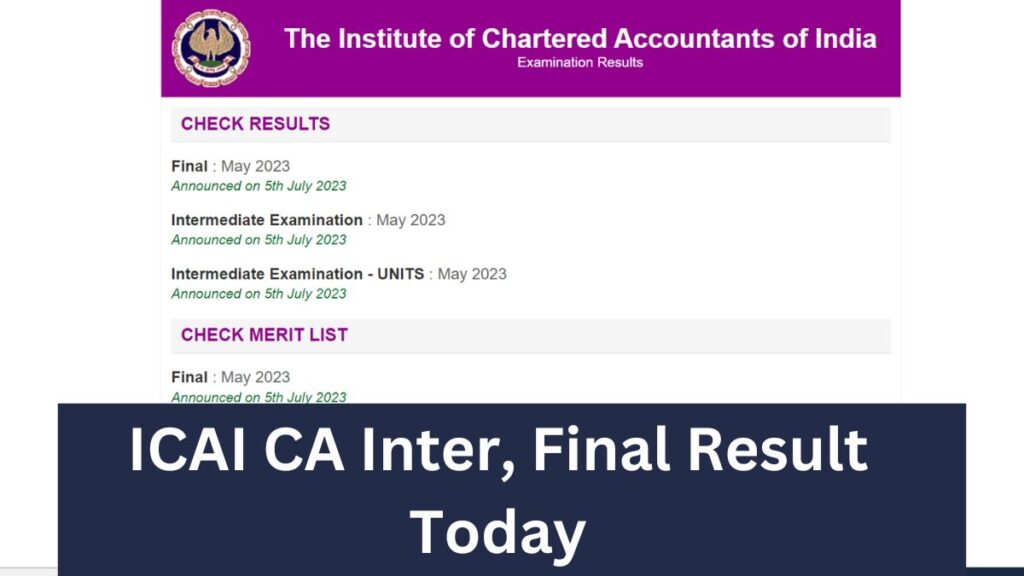 ICAI CA Results