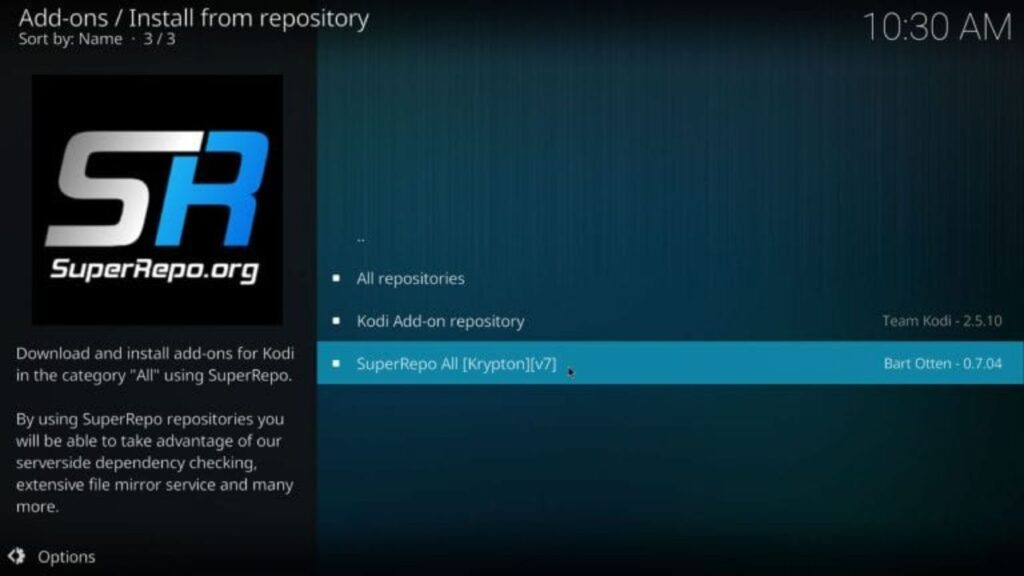 SuperRepo Krypton Not Working Kodi